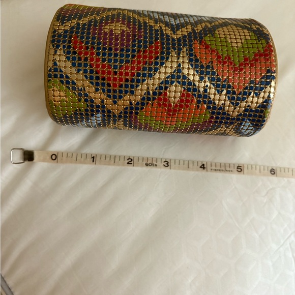 Whiting & Davis: Colorful Mosaic Clutch (Shoulder Strap Inside Too) - Picture 6 of 6
